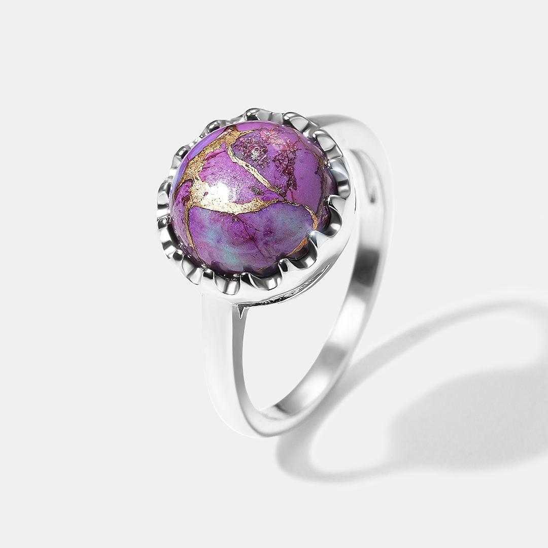 Серебряное кольцо с бирюзой Мохаве