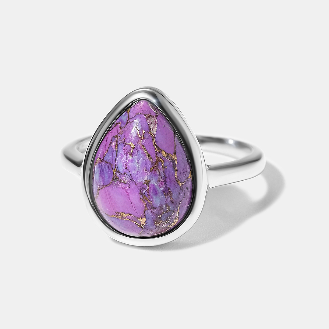 Серебряное кольцо с бирюзой Мохаве