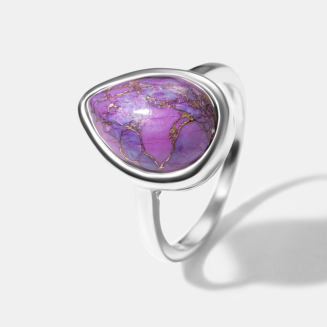 Серебряное кольцо с бирюзой Мохаве