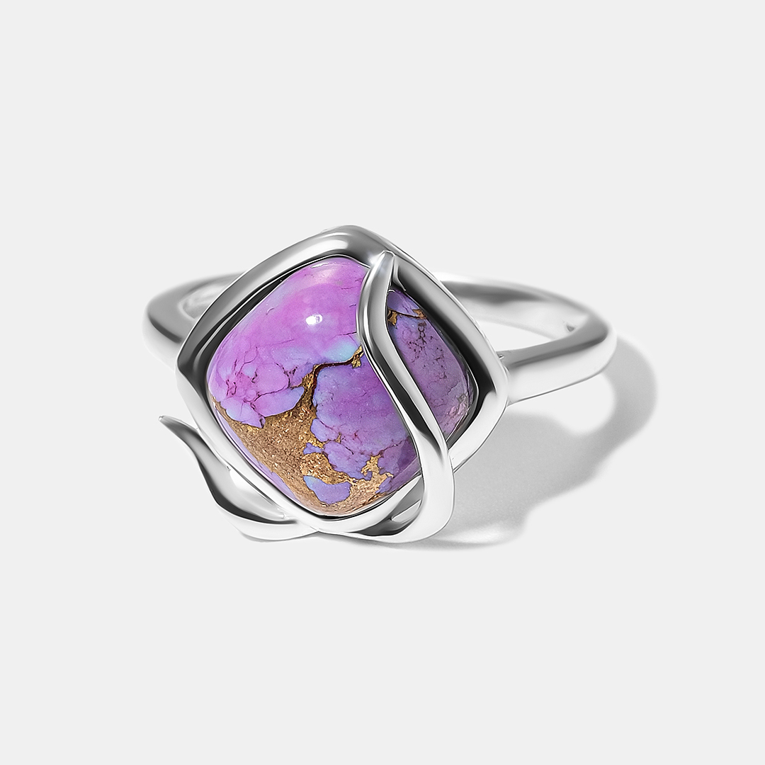 Серебряное кольцо с бирюзой Мохаве