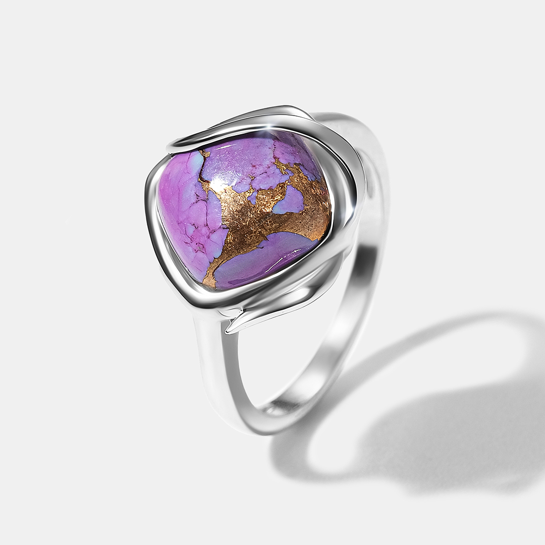 Серебряное кольцо с бирюзой Мохаве