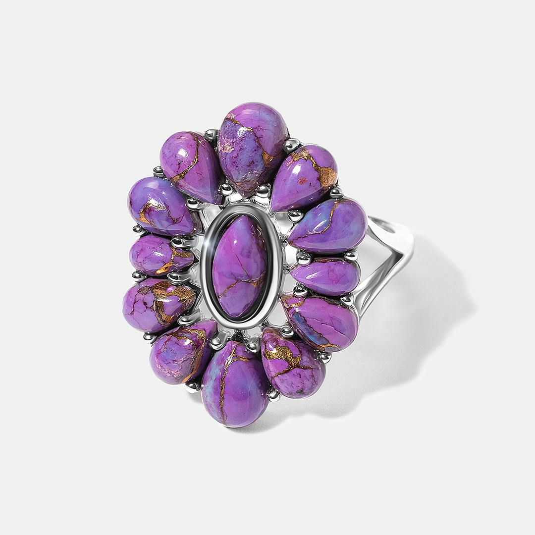 Серебряное кольцо с бирюзой Мохаве