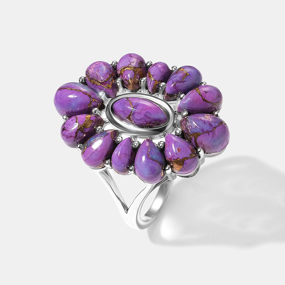 Серебряное кольцо с бирюзой Мохаве