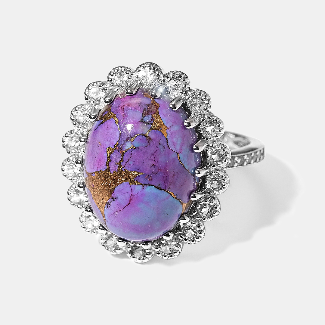 Серебряное кольцо с бирюзой Мохаве