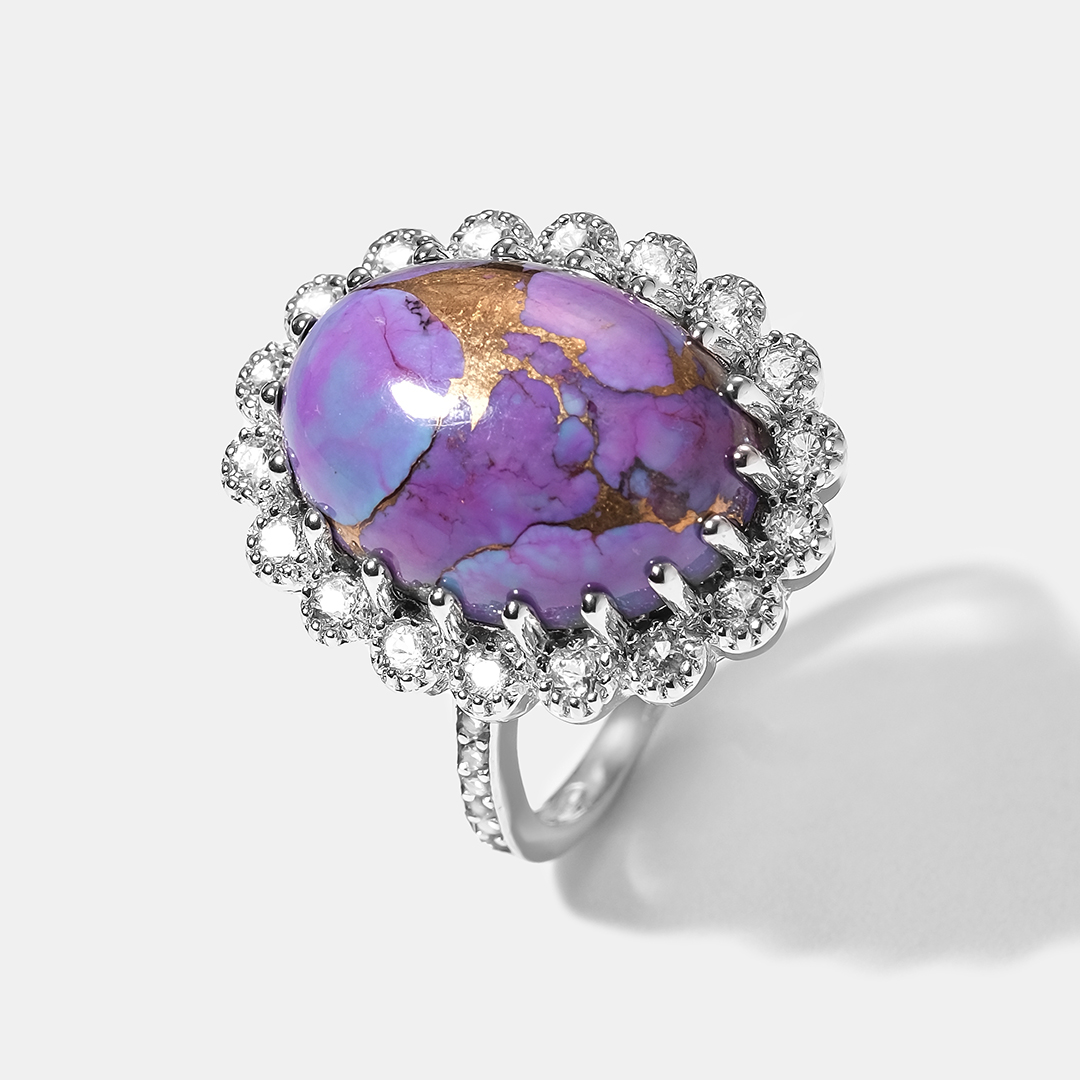 Серебряное кольцо с бирюзой Мохаве