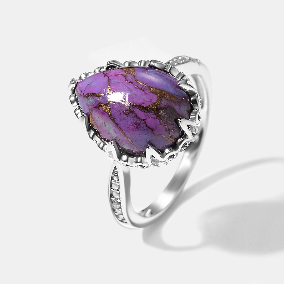 Серебряное кольцо с бирюзой Мохаве