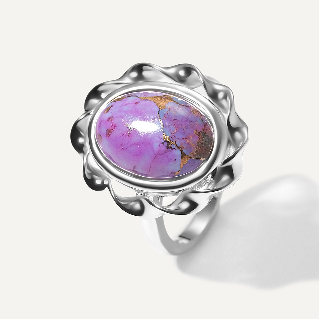 Серебряное кольцо с бирюзой Мохаве