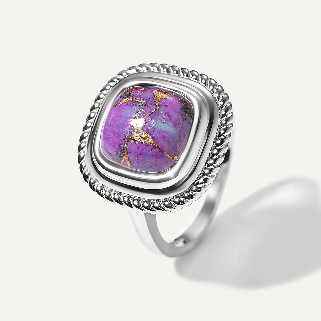 Серебряное кольцо с бирюзой Мохаве