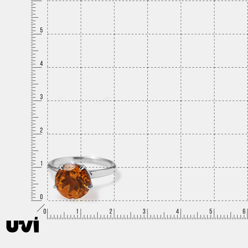 Серебряное кольцо с цитрином Мадейра