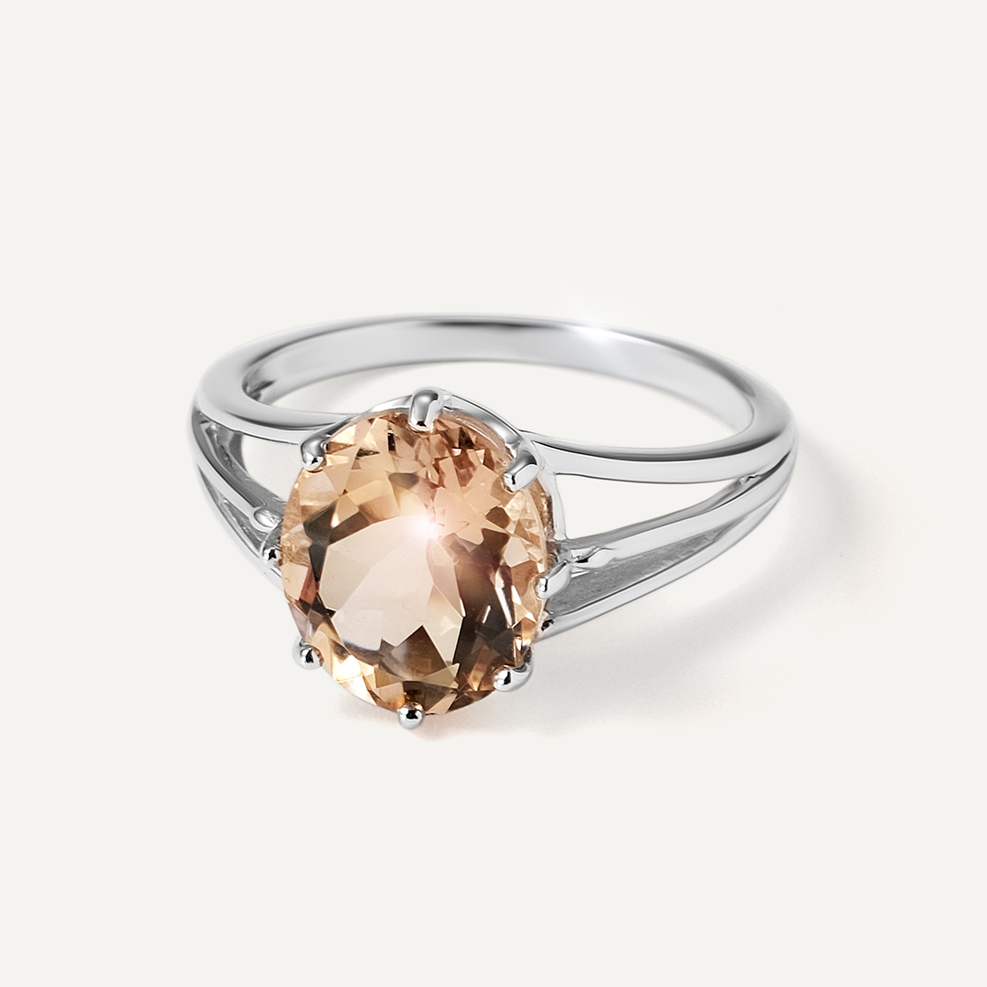 Серебряное кольцо с кварцем