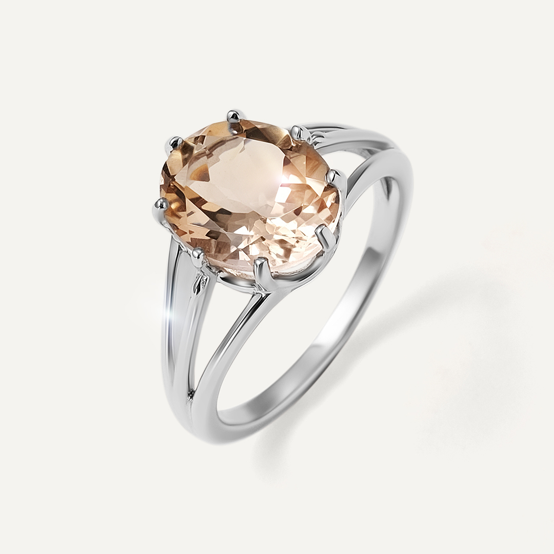 Серебряное кольцо с кварцем