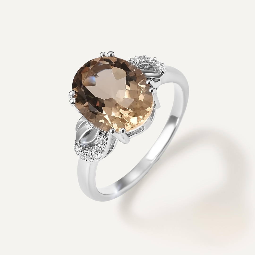 Серебряное кольцо с кварцем