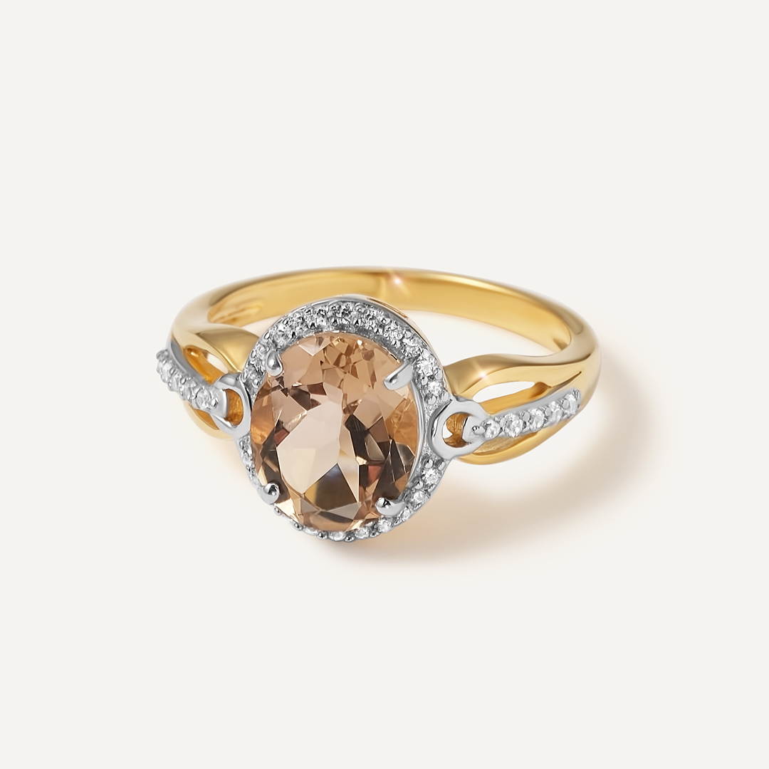 Серебряное кольцо с кварцем