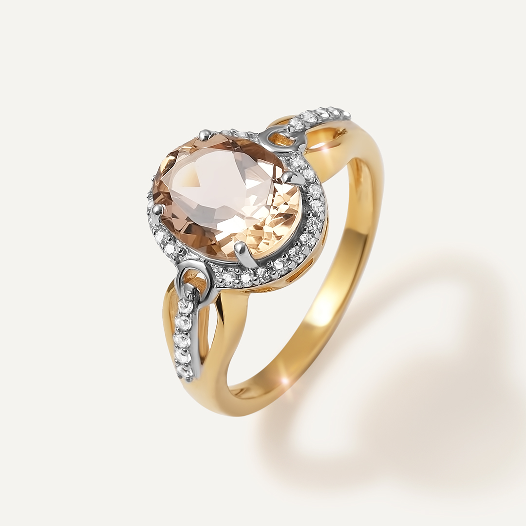 Серебряное кольцо с кварцем