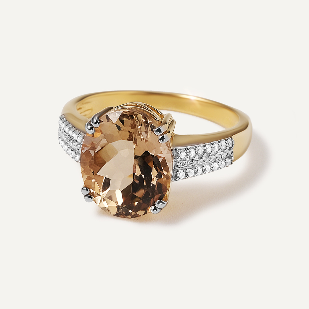 Серебряное кольцо с кварцем