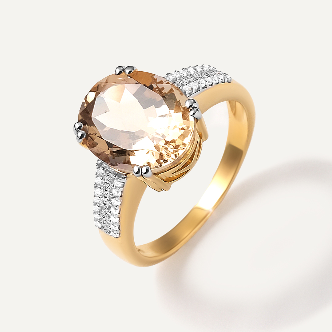 Серебряное кольцо с кварцем