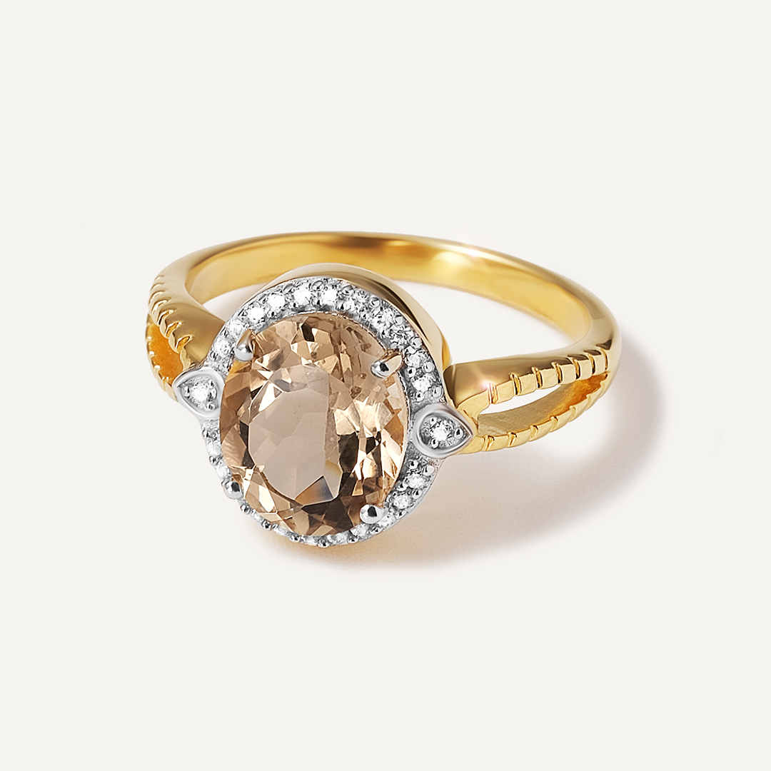 Серебряное кольцо с кварцем