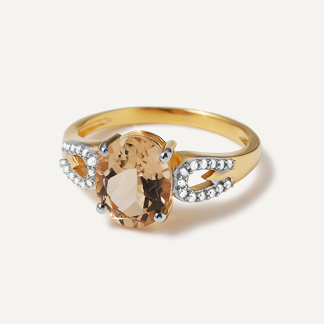 Серебряное кольцо с кварцем