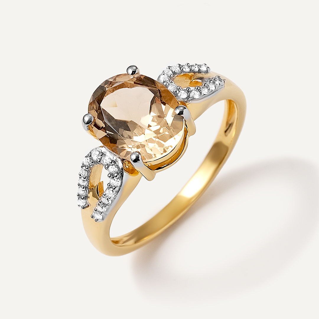 Серебряное кольцо с кварцем