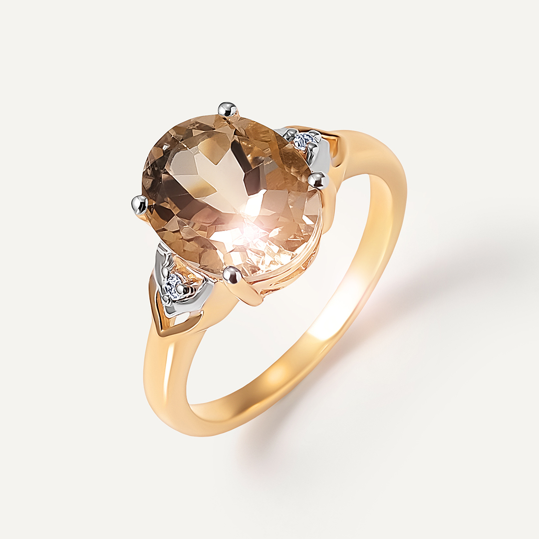 Серебряное кольцо с кварцем