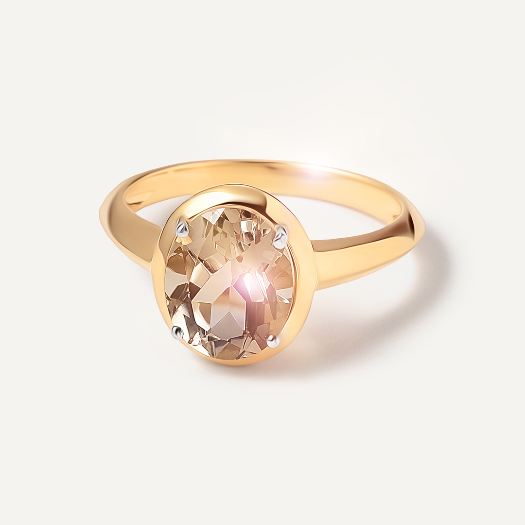 Серебряное кольцо с кварцем