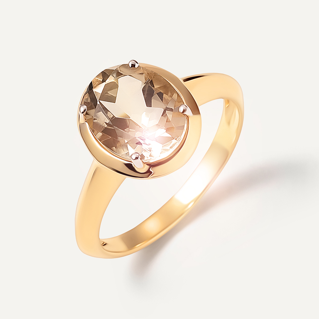 Серебряное кольцо с кварцем