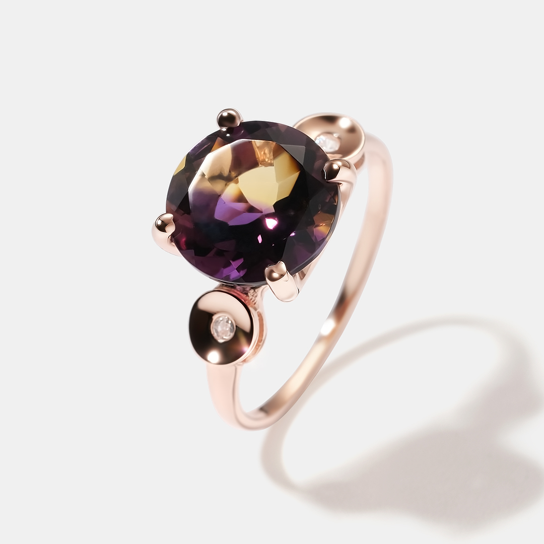 Серебряное кольцо с аметрином