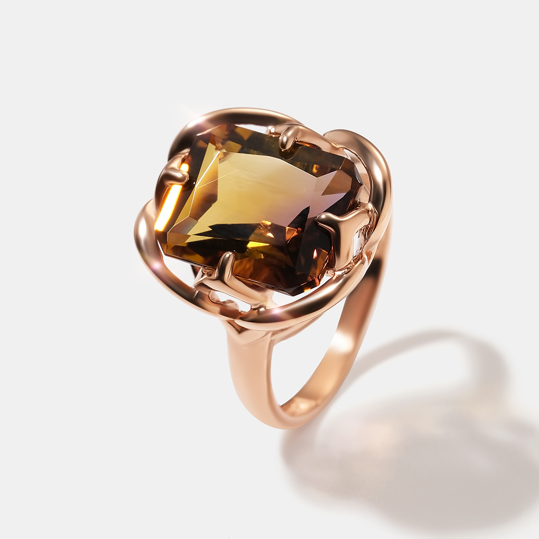 Серебряное кольцо с аметрином