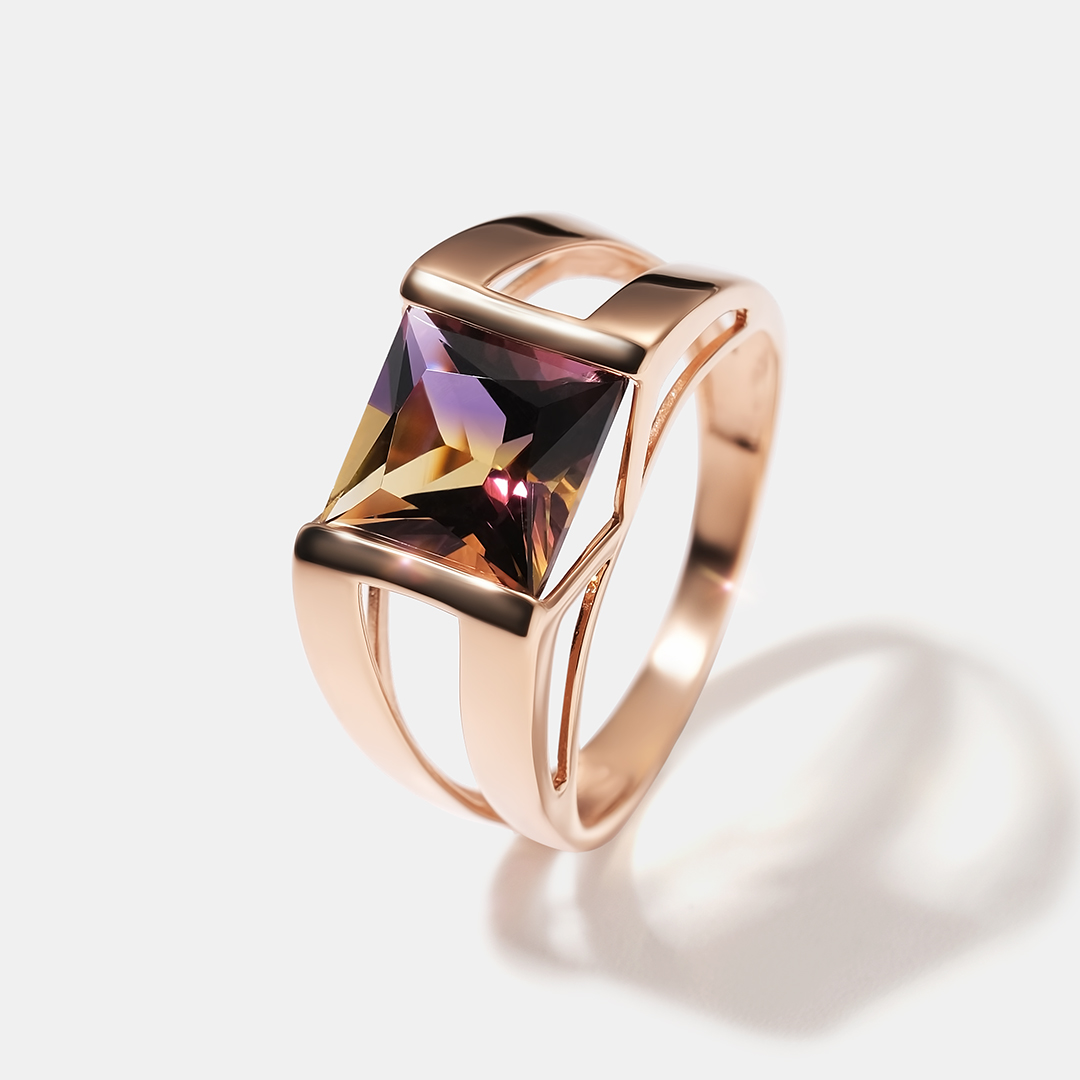 Серебряное кольцо с аметрином