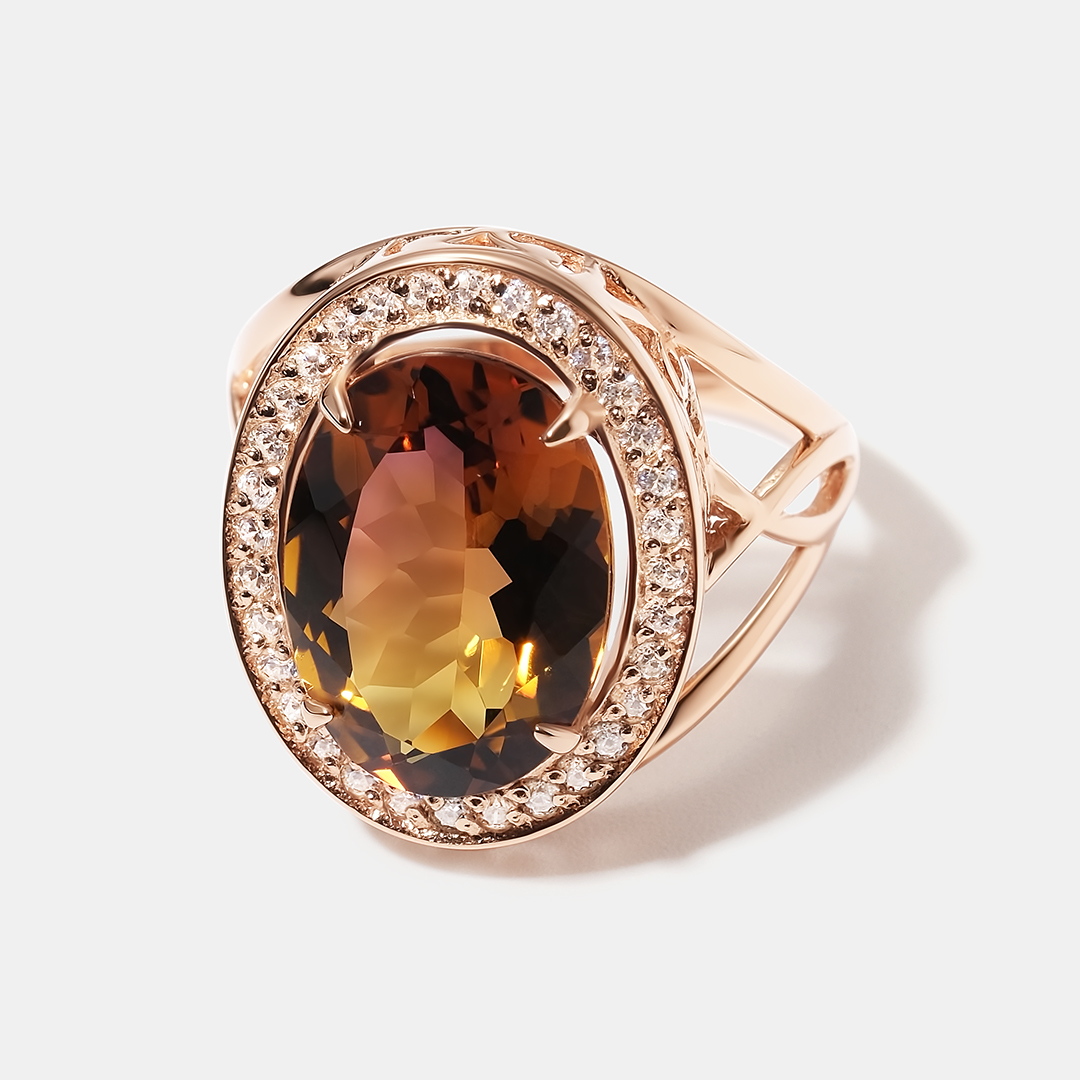 Серебряное кольцо с аметрином