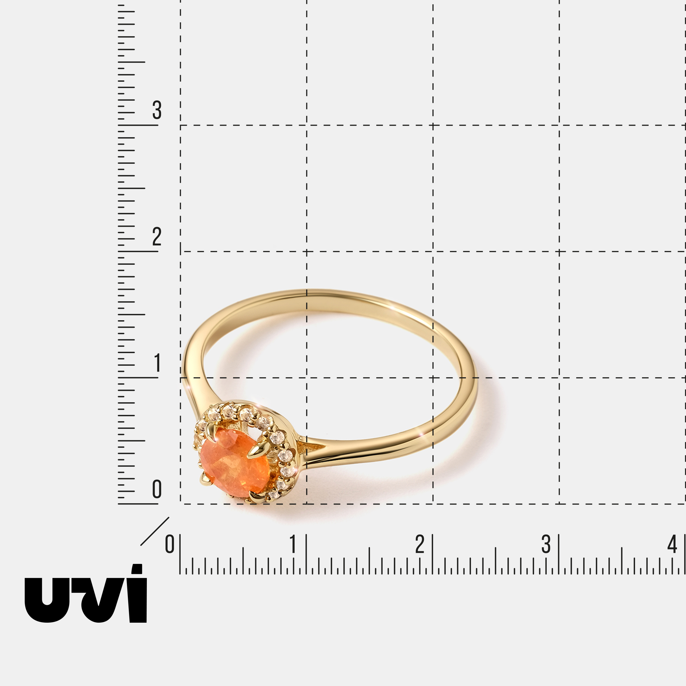 Серебряное кольцо с вульфенитом