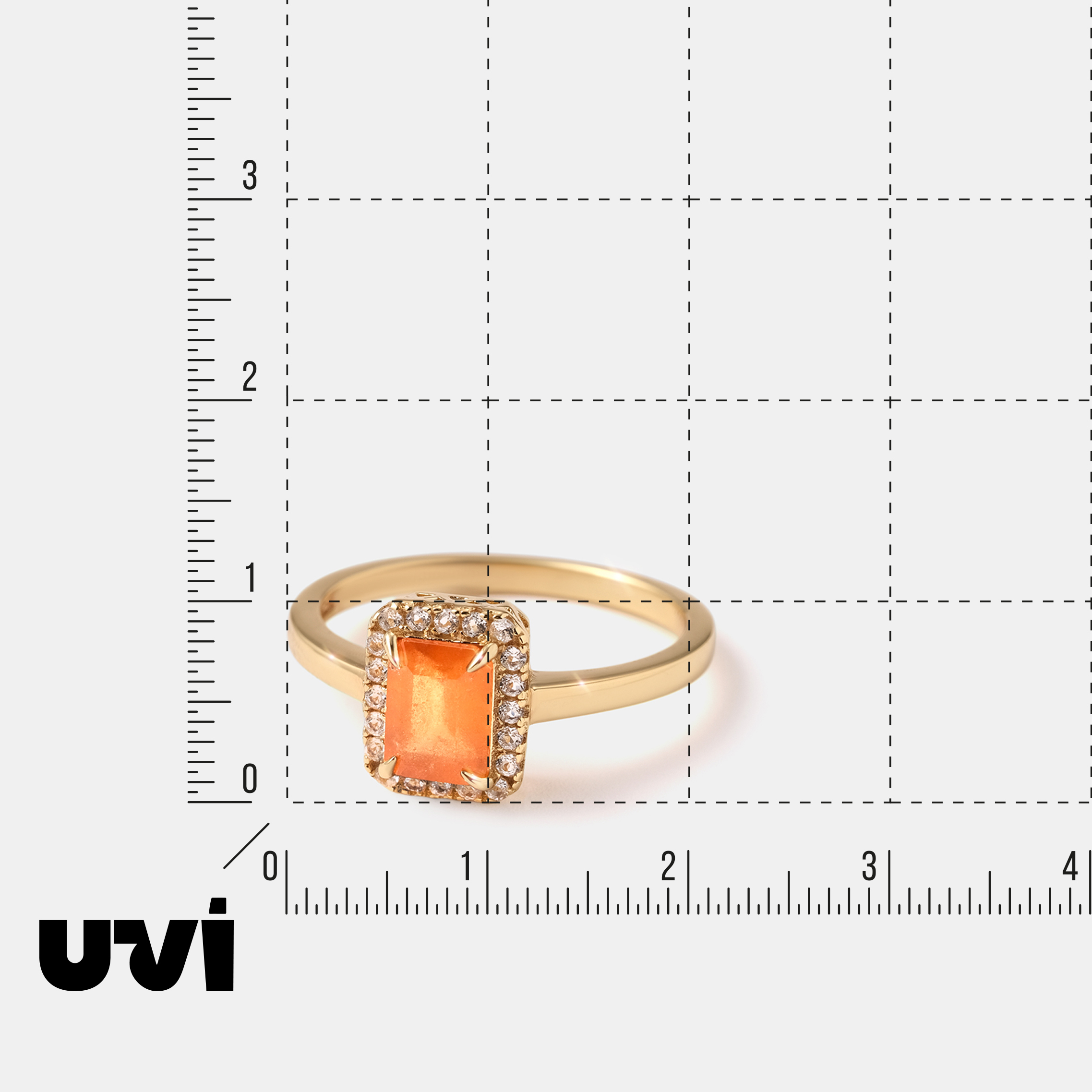 Серебряное кольцо с вульфенитом