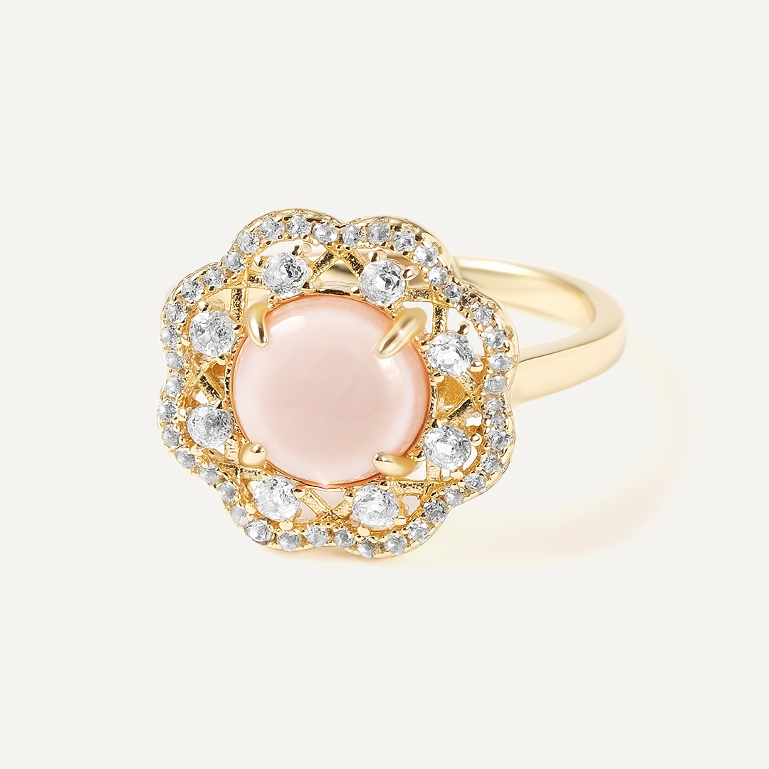 Серебряное кольцо с перламутром