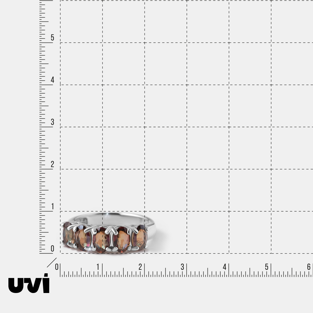 Серебряное кольцо с горным хрусталем