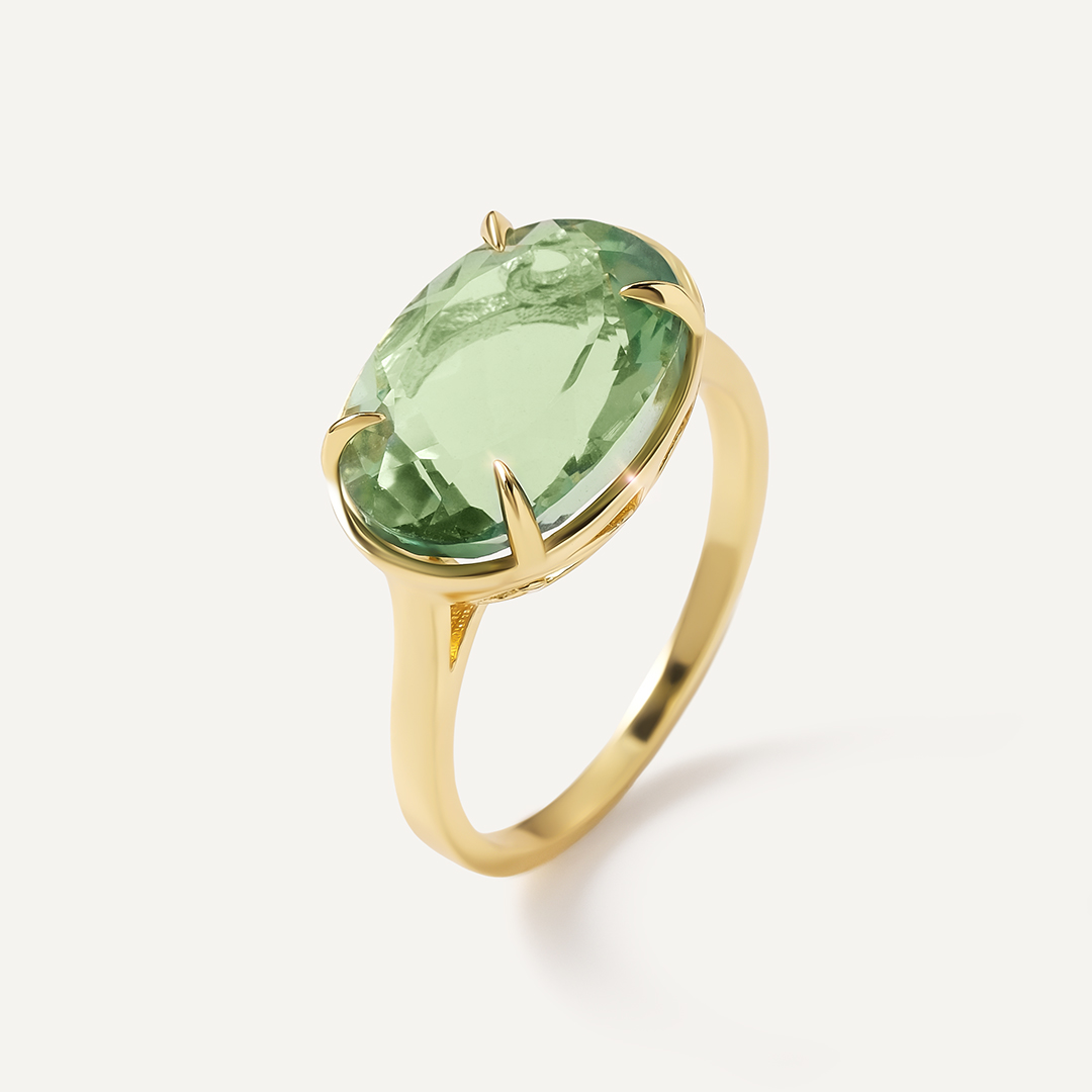 Серебряное кольцо с флюоритом