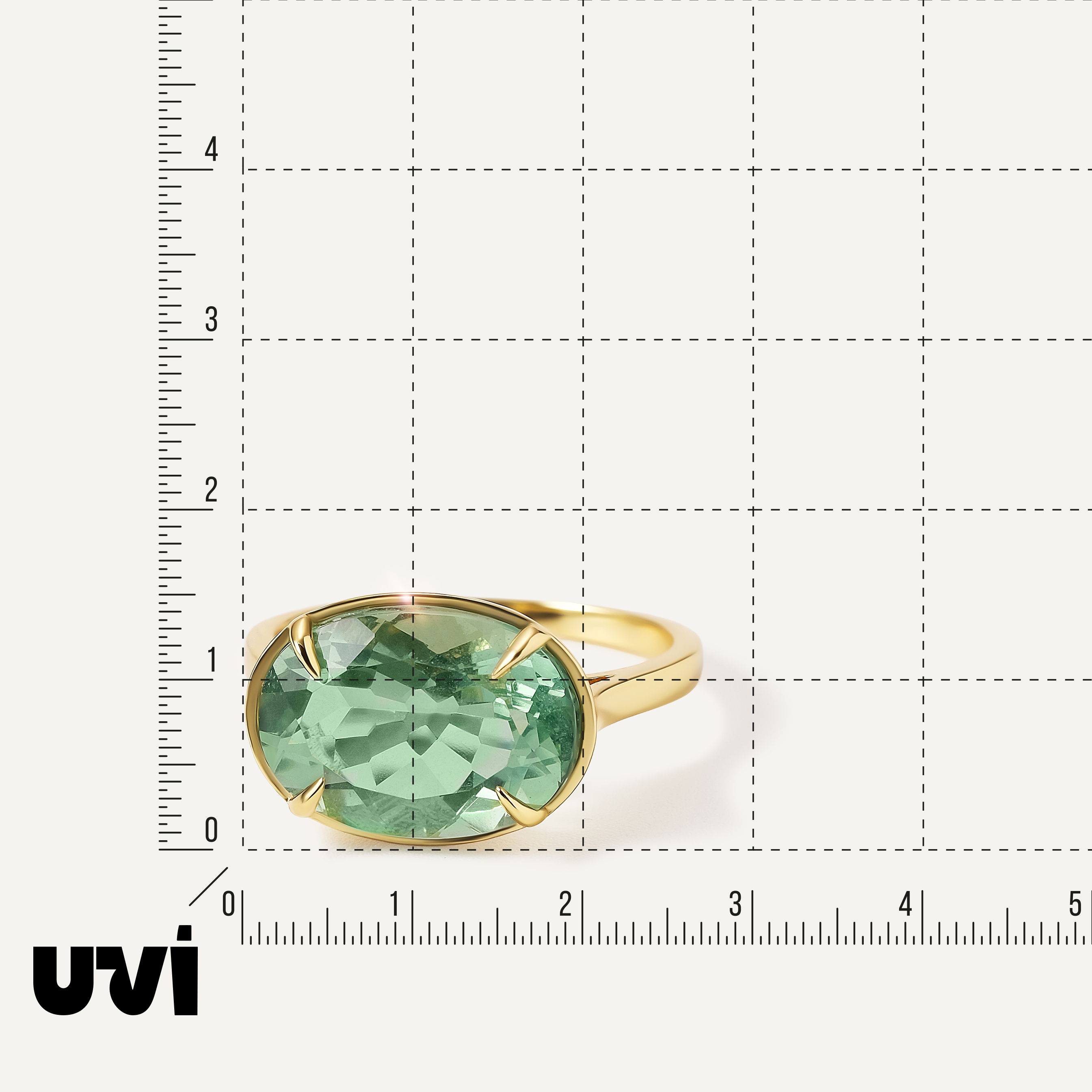 Серебряное кольцо с флюоритом