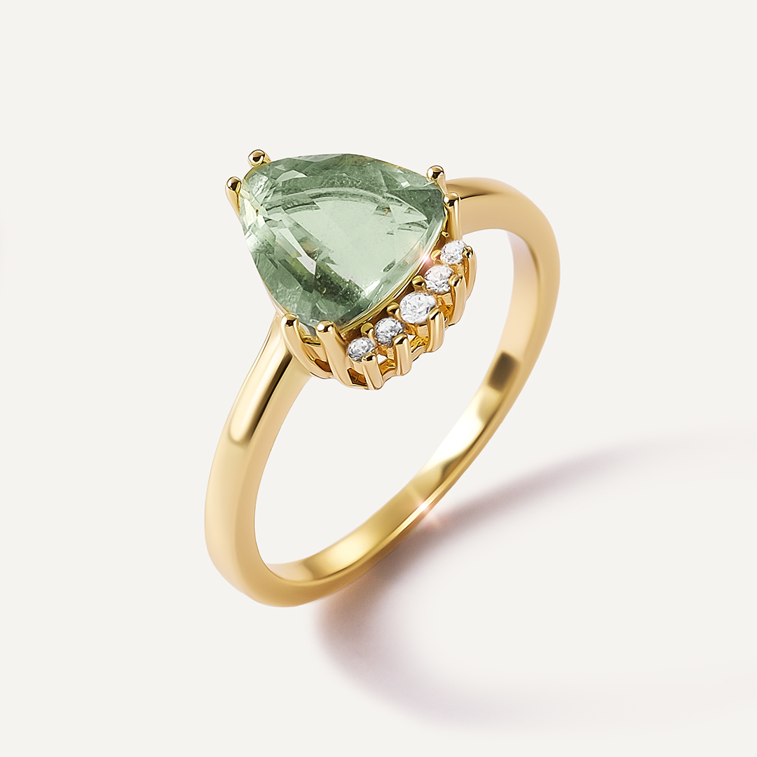 Серебряное кольцо с флюоритом