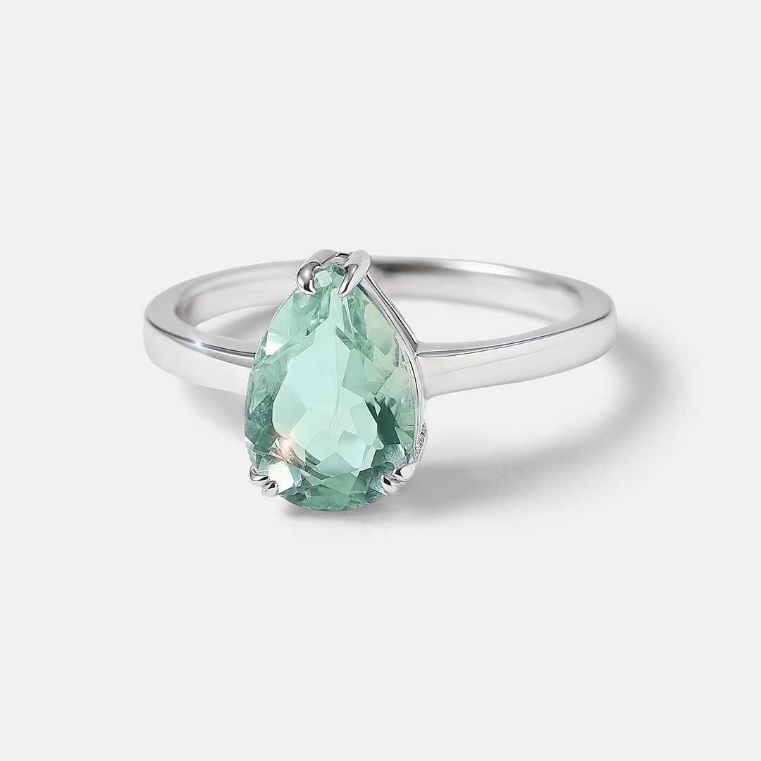 Серебряное кольцо с флюоритом