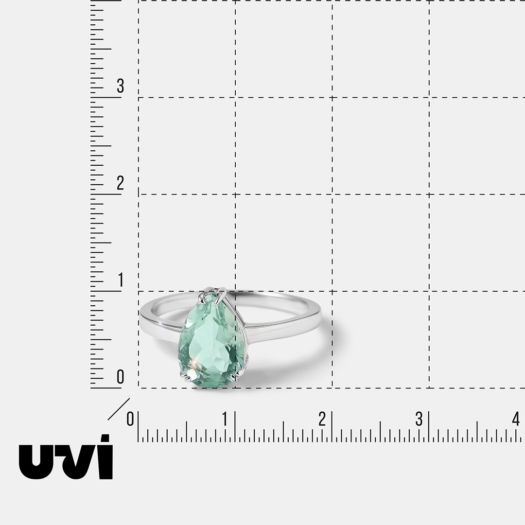Серебряное кольцо с флюоритом