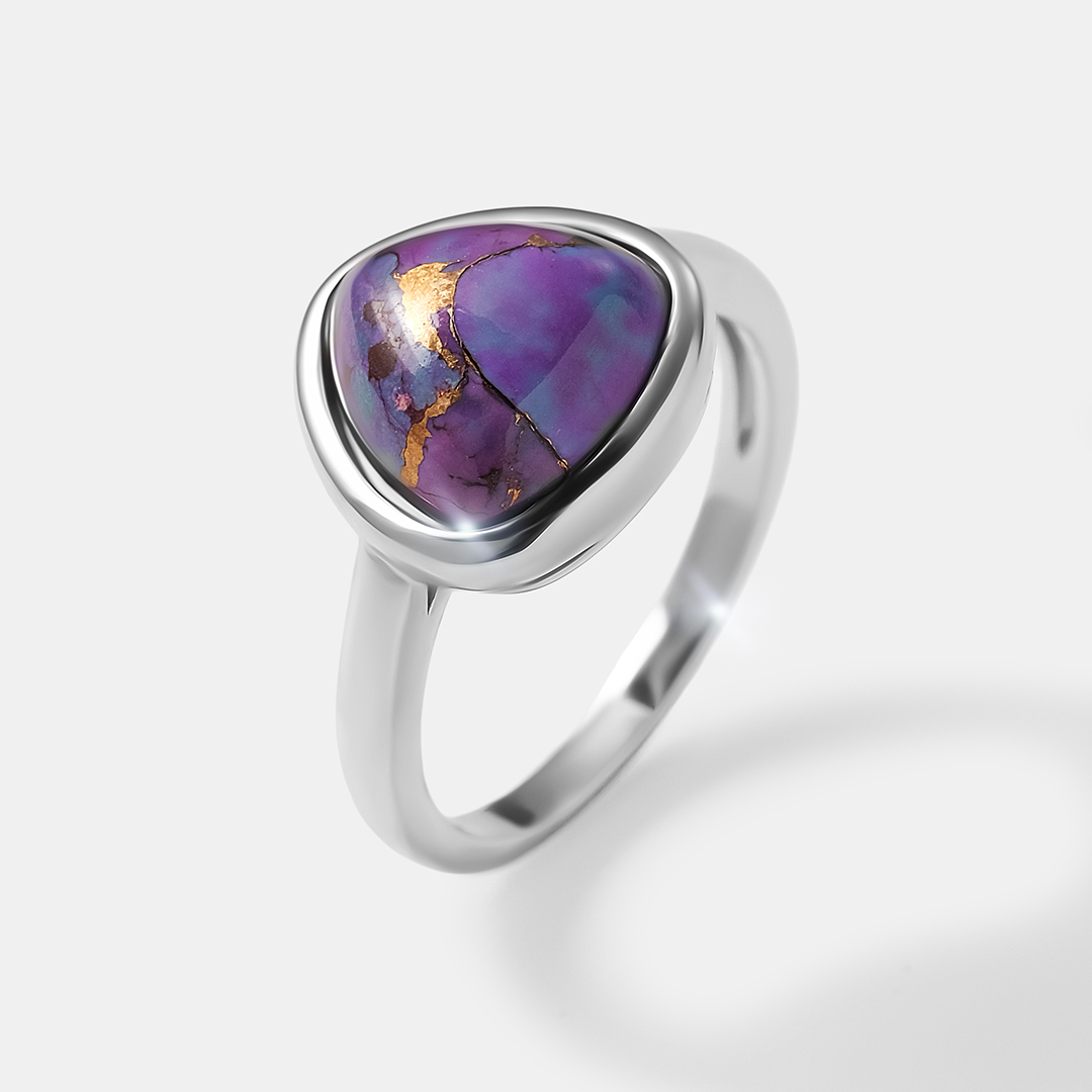 Серебряное кольцо с бирюзой Мохаве