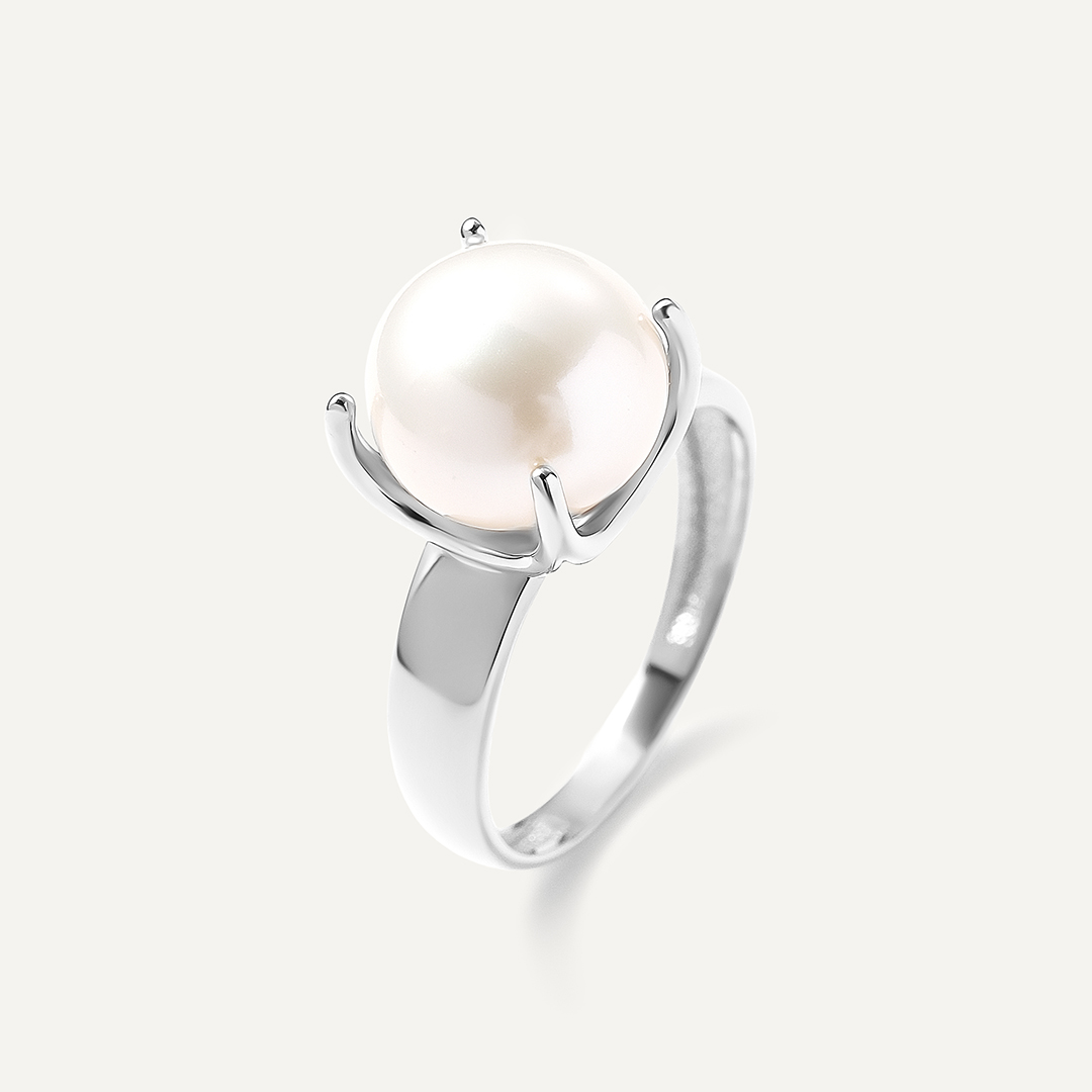Серебряное кольцо с жемчугом