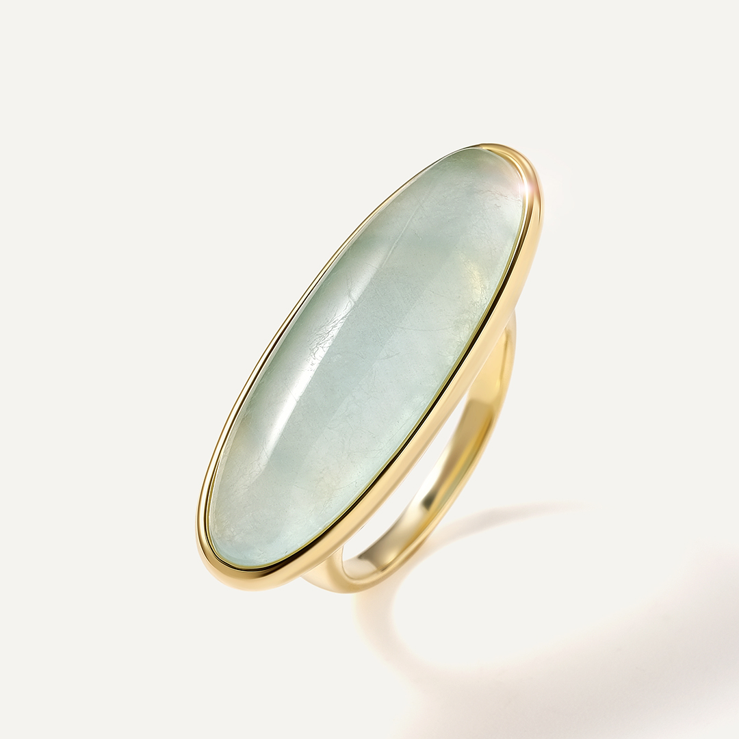 Серебряное кольцо с аквамарином