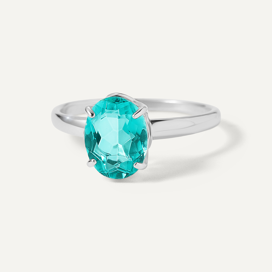 Серебряное кольцо с топазом