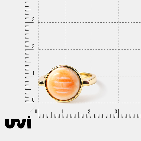 Серебряное кольцо с огненным королевским спондилюсом