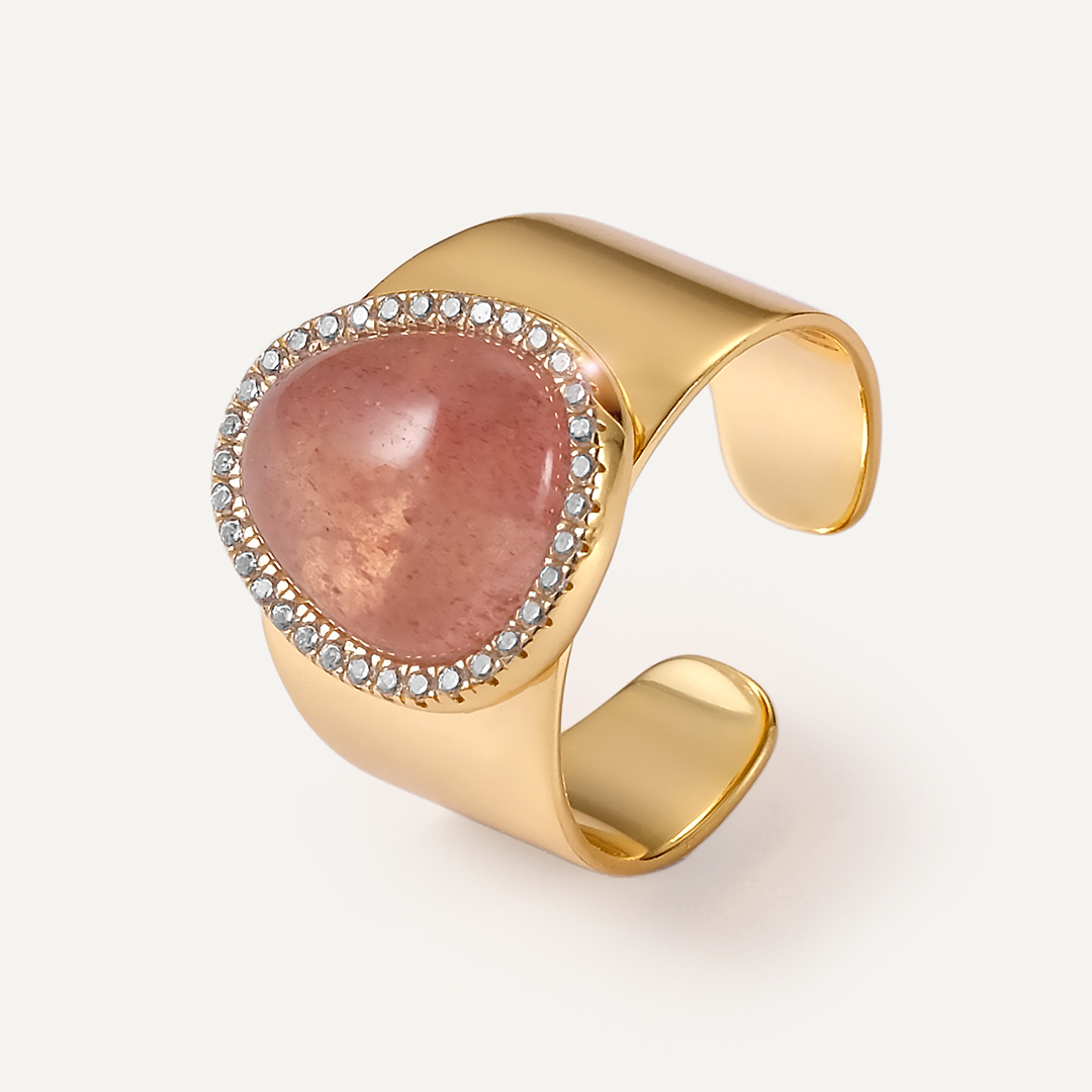 Серебряное кольцо с кварцем