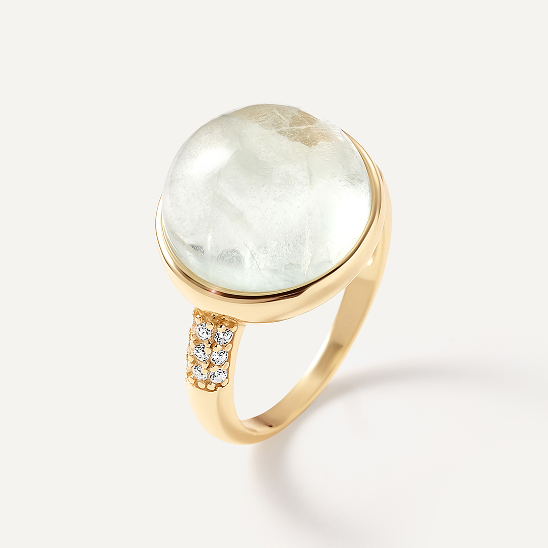 Серебряное кольцо с флюоритом