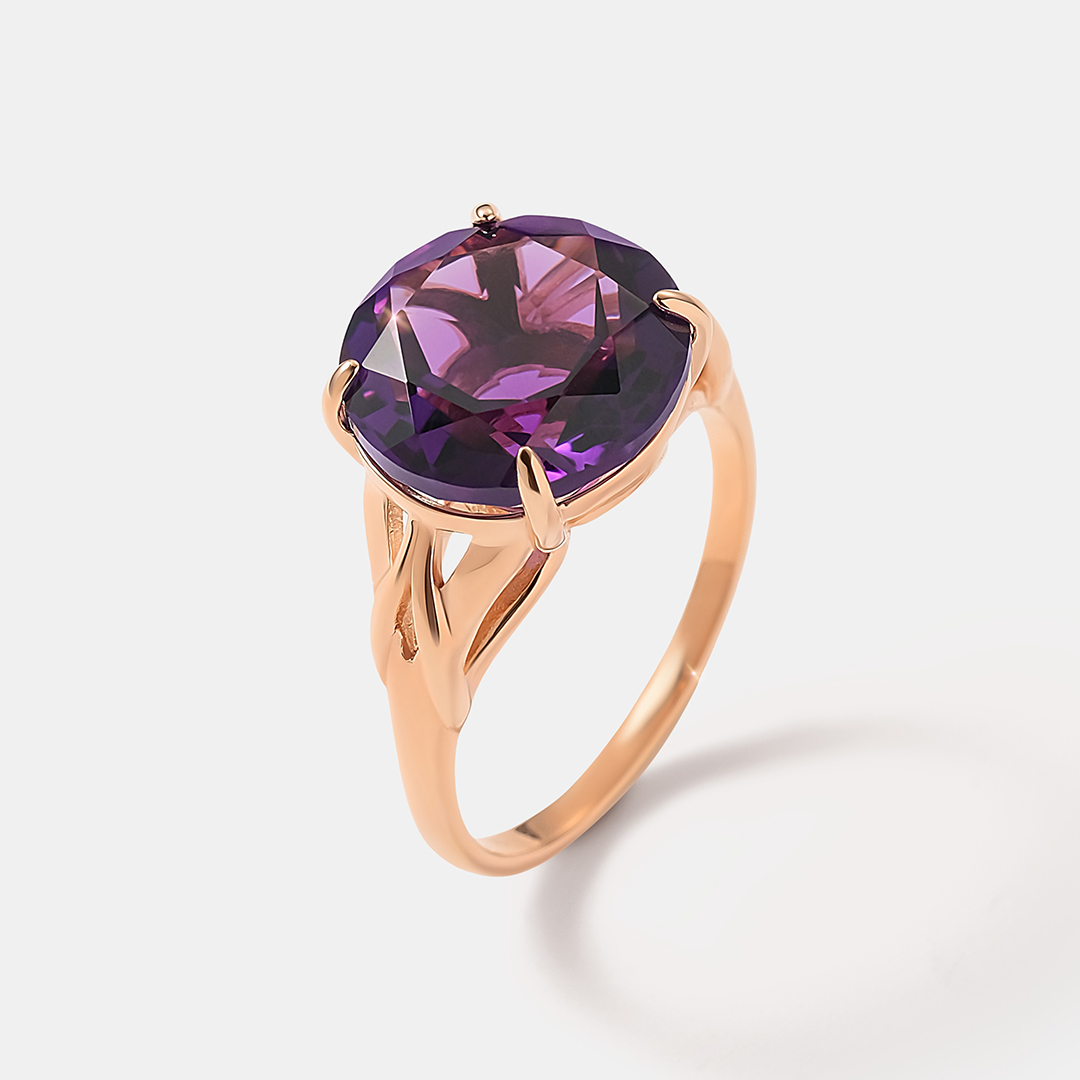 Серебряное кольцо с аметистом