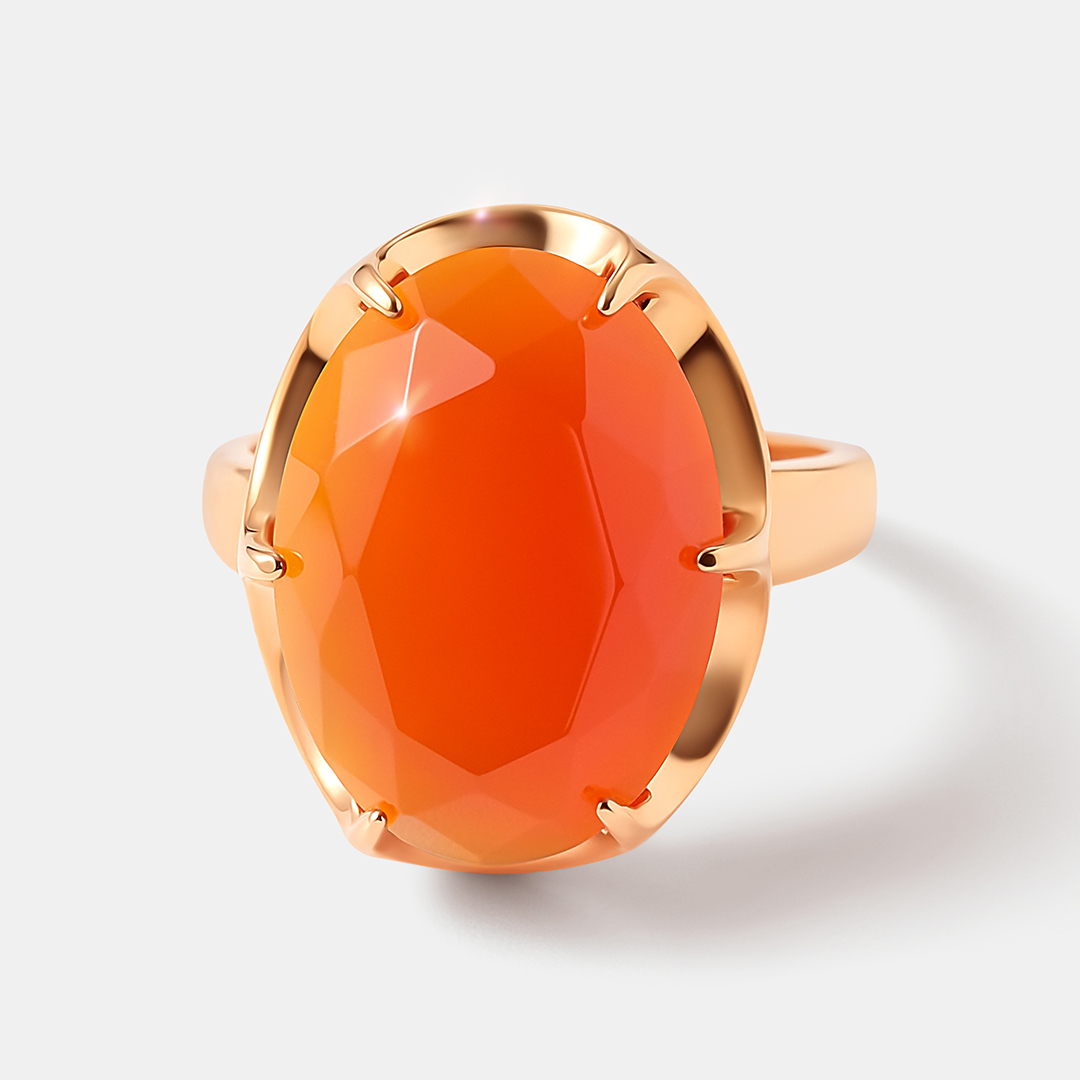 Серебряное кольцо с агатом