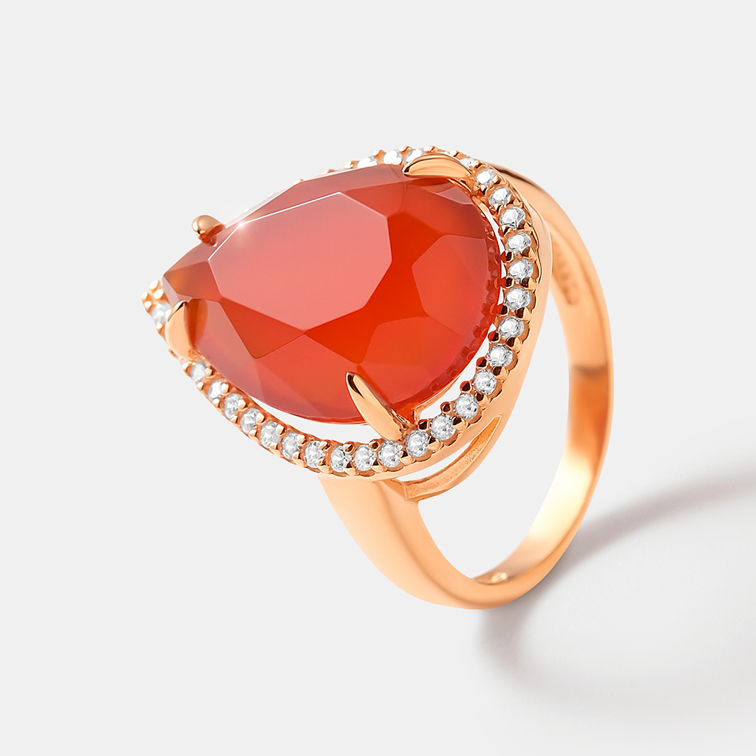 Серебряное кольцо с агатом