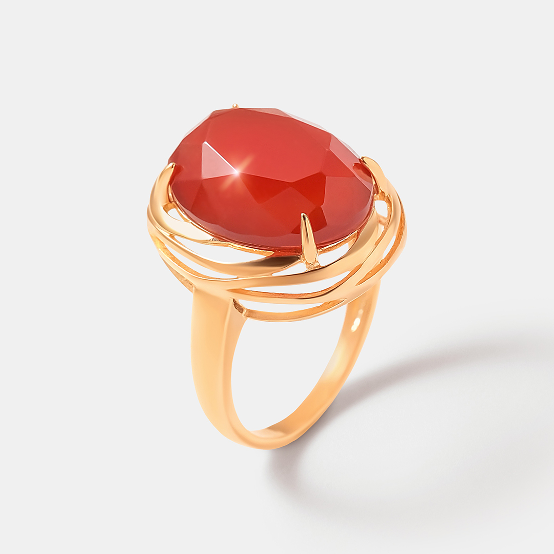 Серебряное кольцо с агатом
